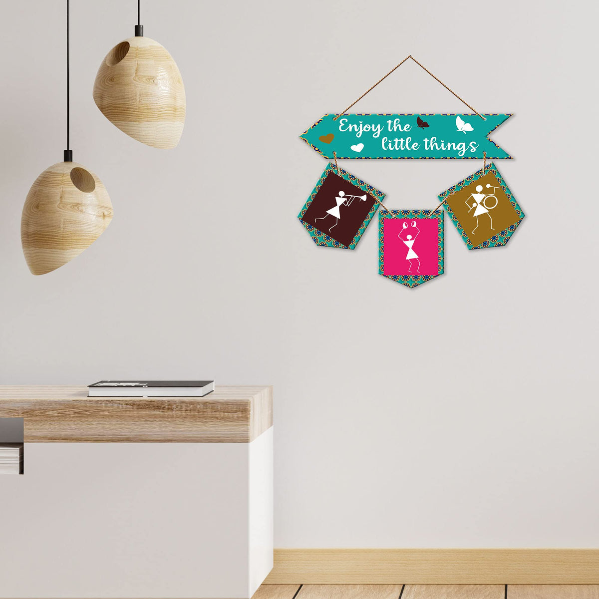 Artvibes Wall Hanging Home Decorative Wall Art for Living room | Bedroom | Gifts | Wall Hanger for Decoration | Modern Decor | Artwork | Wall Sculpture | Signs & PlaquesArt Print (WH_6425NR)
