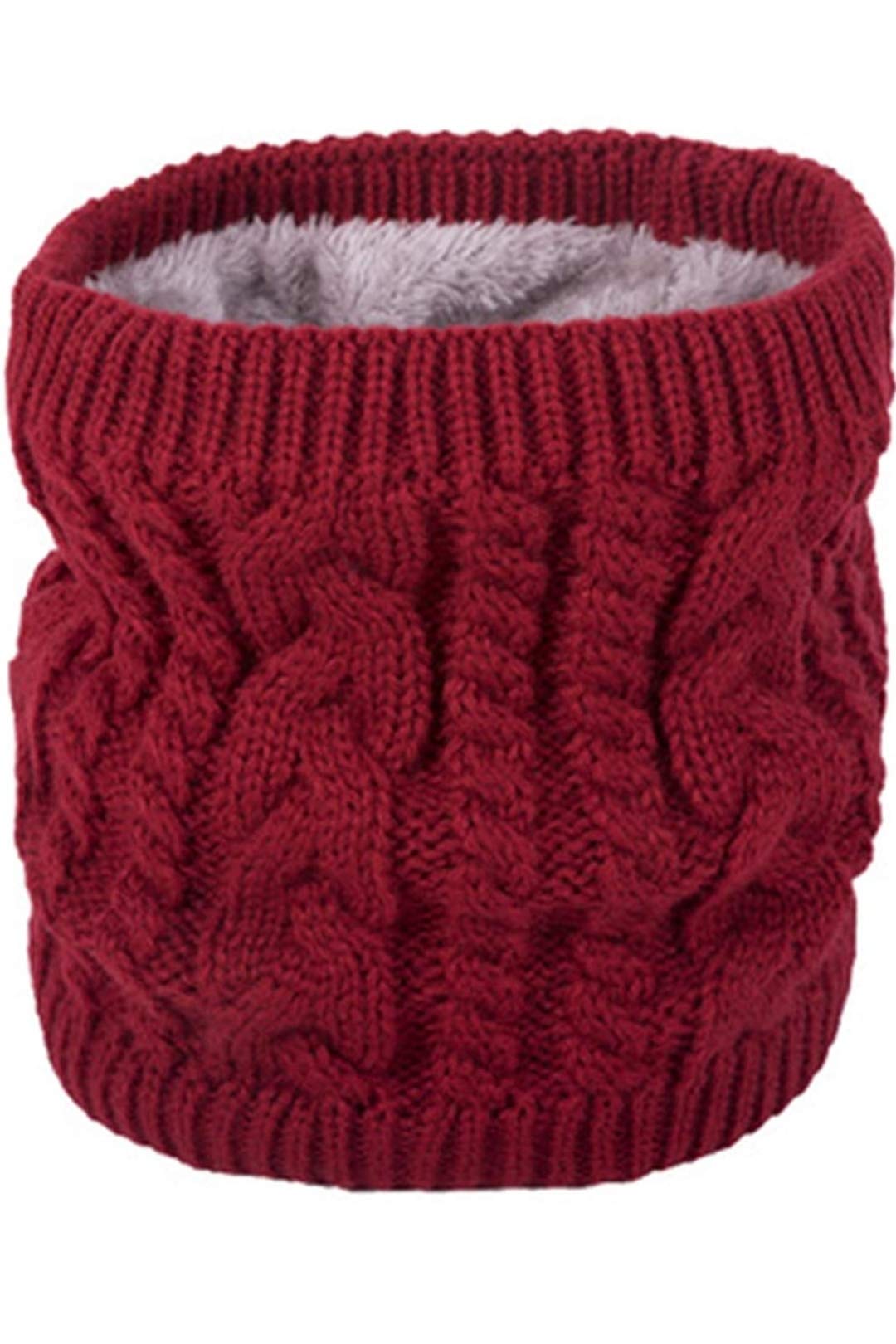 Generic Ultra Soft Unisex Woolen Neck Scarf Warm, Snow Proof_Freesize,Red