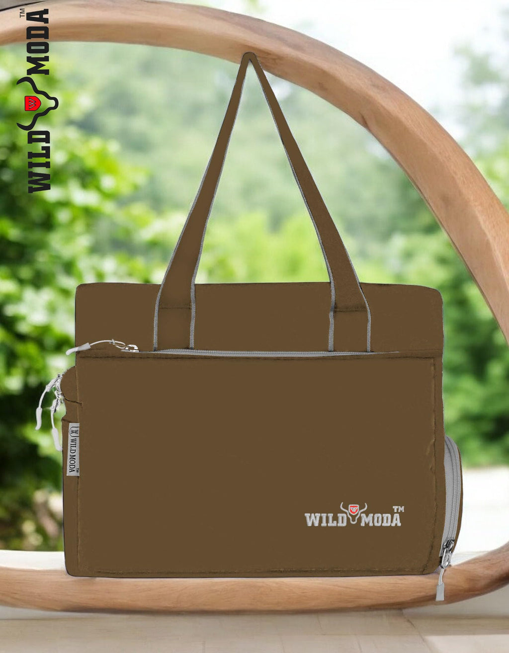 WILD MODA Women Womania Shoulder And Tote Bag For Ladies (Beige)