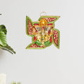 KridayKraft Ganesha Metal Statue,Ganpati Wall Hanging Sculpture,Metal Swastik Ganesha Murti Lucky for Home & Office,Religious Showpiec Gift idol on Diwali,Birthday,Wall Decorative Feng Shui Article...