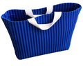 Janees Cotton Canvas Shopping Bag (16x16x4 Inches) | Heavy Duty Reusable Tote Bag for Groceries & Travel | Multipurpose Vegetables & Fruits Storage Bag, 20 kg Capacity (Blue)
