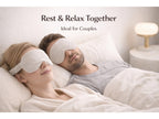 Amfs Store Velvet Neck Pillow with Eye Mask & Ear Buds, 3 in 1 Combo Pack (Multicolored) Pack of 1