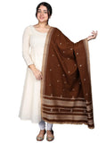 Exotic India Women's Shawl (SHY72_Bitter Chocolate_FS)