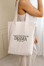 THE UMBRELLA STORE Cotton Canvas Tote Hand Bag with Pocket | Reusable Shopping Carry Bag