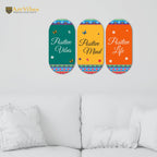 Artvibes Positive Quote Designer Wall Hanging Wooden Art | Quotes Decor Item | Wall Poster | Office Wall Decoration Items | Wall Art Print | Inspirational quotes | Gift Items (WH_9012N), Set of 3