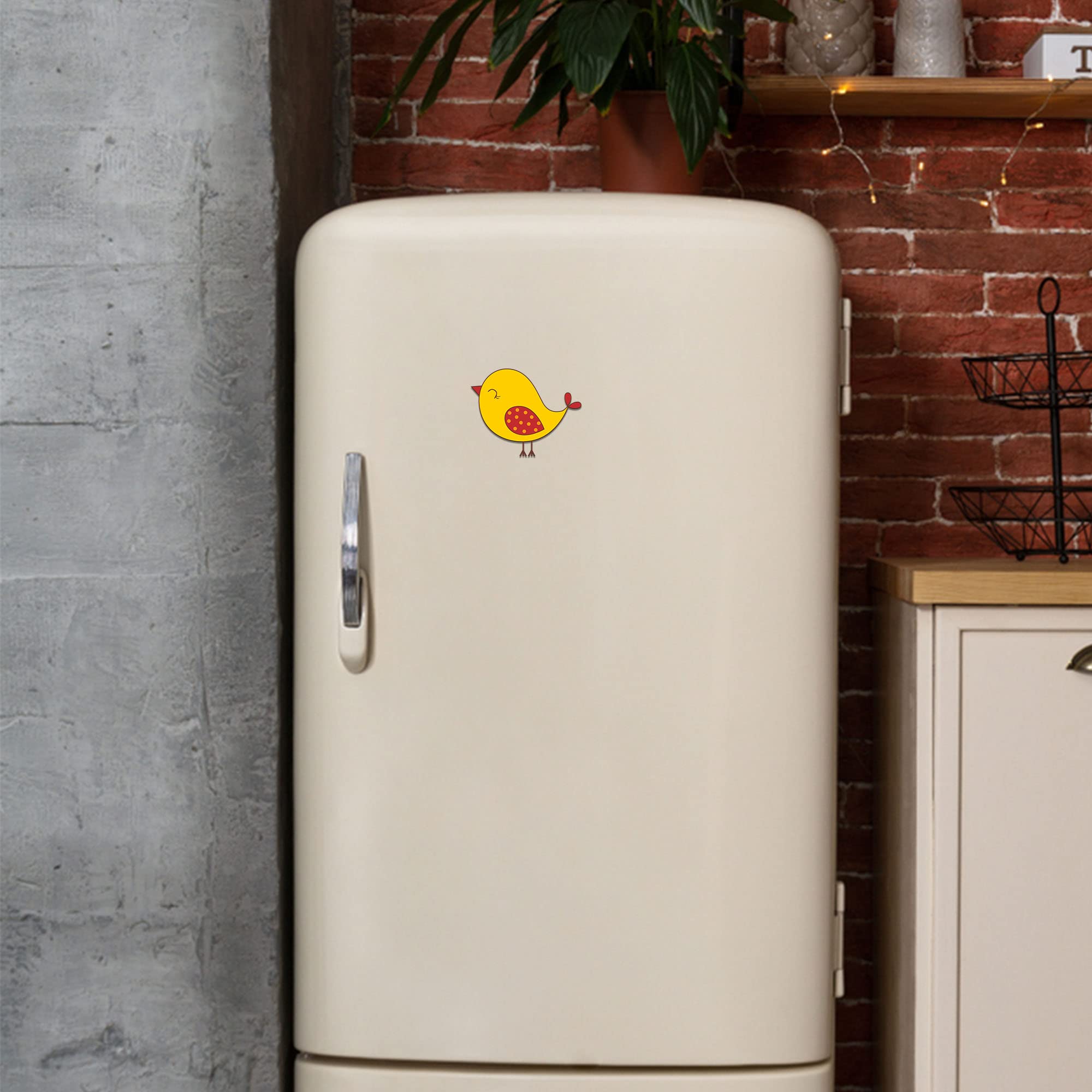 Artvibes Fridge Magnet Cute Bird Decorative Magnet for Refrigerator|Almirah|Washing Machine(RM_7010)