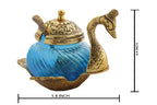 Prince Home Decor & Gifts Aluminum Oxidized Metal Golden Duck or Swan Spoon Holder (Gold)
