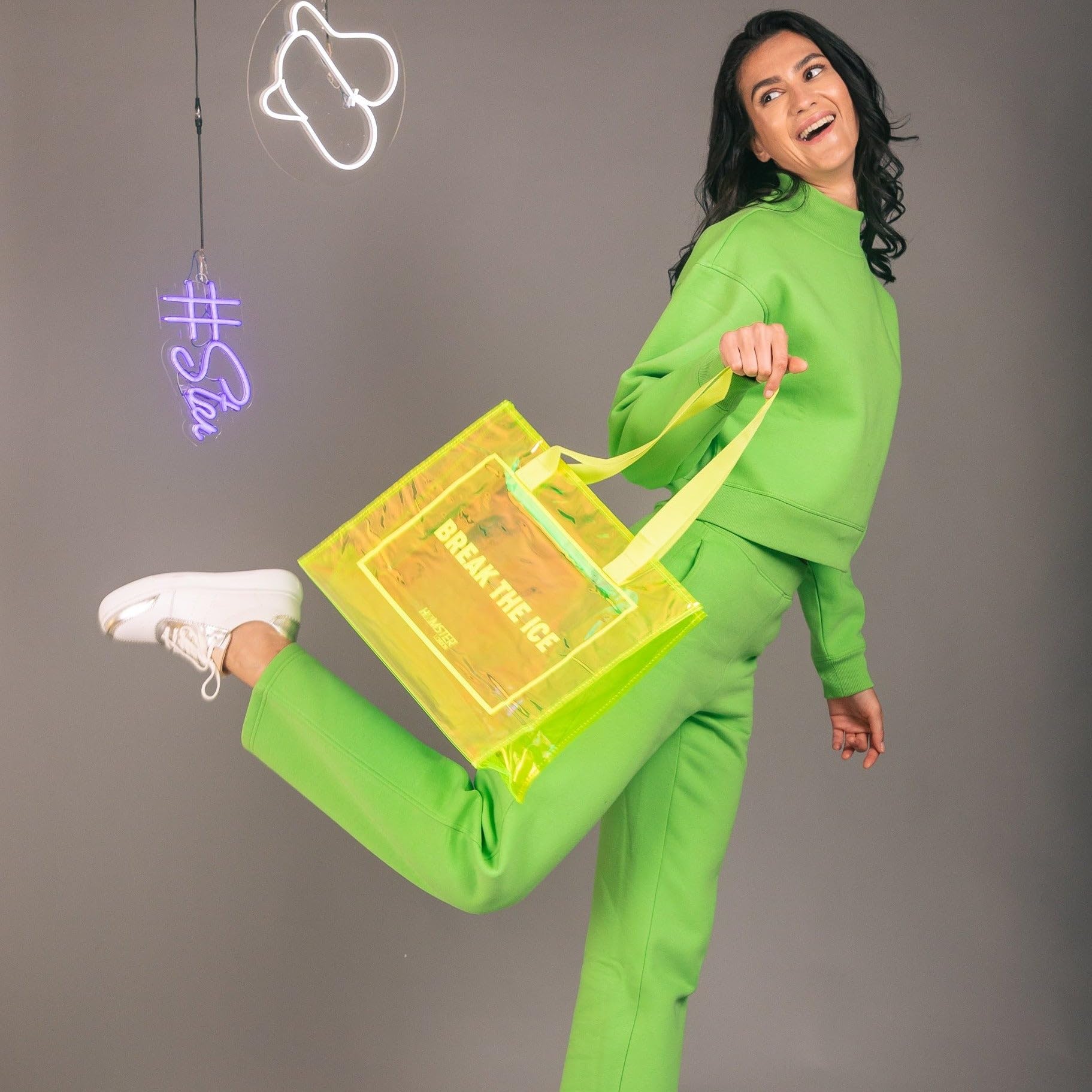 Hamster London Women's Classic Tote Bag ( Tote Bag(Green)_Green)