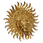 Artvarko Brass Sun Om Ganesha Bell Wall/Door Hanging for Home Decor Entrance Ganpati Gift Murti Statue Success Office Decoration Diwali Chaturthi Pooja