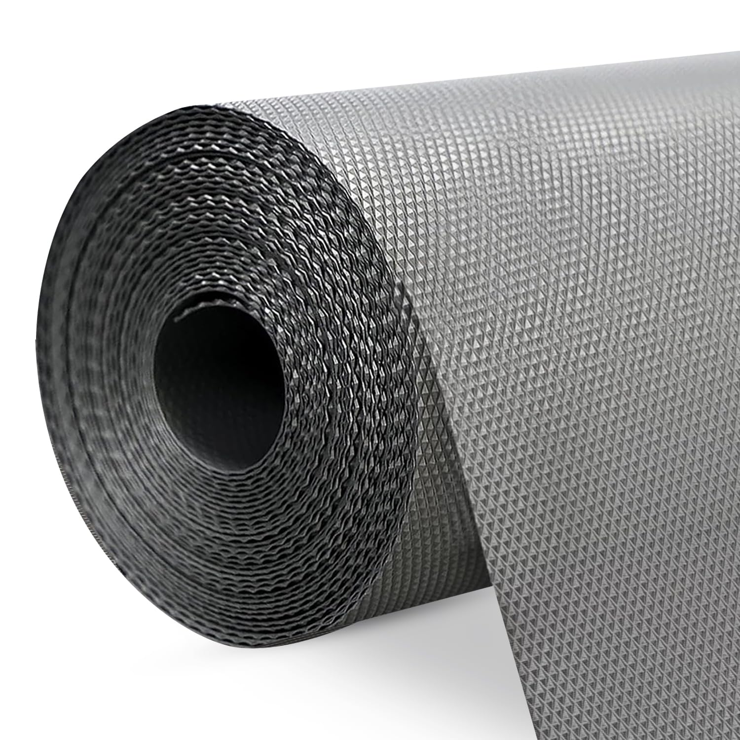 CANWAY® (45cm x 10M) Food Grade Non-Slip Drawer & Shelf Mat | Waterproof, Washable Shelf Liner for Kitchen Cabinets, Cupboards, Fridge & Bathroom Shelves |Grey Kafalo