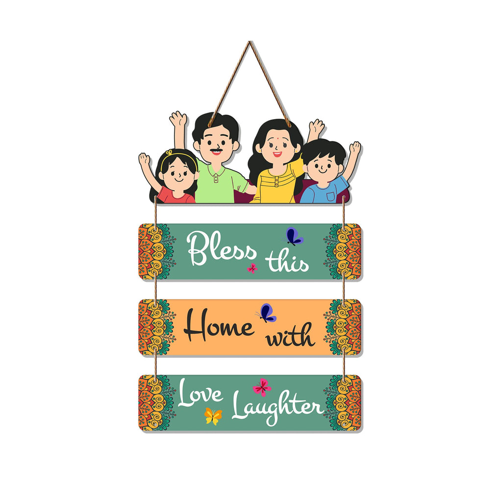Artvibes Home Quote Wooden Wall Hangings Decor For Home | Living Room | Quotes Decor Item | Home Quotes Wall Hanging | Modern Decor Items | Wall Poster | Artworks Hangings | Unique Gift (WH_6907N)