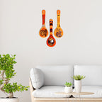 Artvibes Ancient Egyptian Tribal Art Decorative Wall Art MDF Wooden Wall Hanger for Living Room | Printed Wall Decoration | Graphic Artwork | Wall Poster | Scenery | Unique Gift (WH_5008N), Set of 3