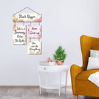 Artvibes Think Bigger Never Give Up MDF Wood Wall Hanger Ornaments | Quotes Decor Item | Motivational Wall Decor | Wall Poster | Graphic Art | Gift Items | Office Wall Decoration Items (WH_6517N)