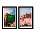 VIBECRAFTS Junagarh Fort and Camel of Rajasthan Quality Frame Painting of 2 Pieces Wooden Frame For Home, Office Decorative Gift Item(25 inch x 18 inch)(PFVC2Pcs2_904)
