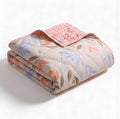 Trehna 100% Cotton Blanket for Summer, AC Comforter, Cooling Quilt, Classic Printed Design (Pink, Single) Kafalo