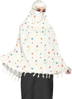 VASTTRAM Women's Pure Cotton Long Scarves Scarf Cum Mask usable for Driver Anti Pollution Full Face Cover With UV Sun Rays Protection