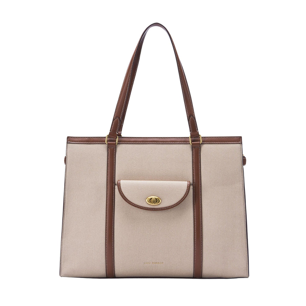 Lino Perros Monroe Adira Beige Tote Bag