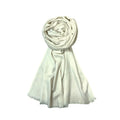 FAHABO Shimmer Woven Cotton Blend Scarf for Women – Lightweight Hijab & Stole Wrap | 73 x 29 Inches (Cream)