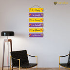Artvibes Motivational Quotes Decorative MDF Wooden Wall Art for Home | Quotes Decor Item | Motivational Wall Decor | Wall Poster | Graphic Art | Gift Items | Office Wall Decoration Items (WH_7403N)
