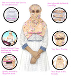 Switchon Rayon Mill dye Innovative scarf Hijab for Women with closer Hook and Loop Tape size adjustable -Scoty Scarf (Peach)