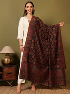 Pashmoda Women Gulraiz Kaani Wool Blend Kashmiri Shawl (Size: 40x80in, 101x203cm) RSS43