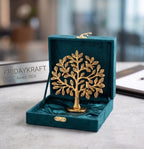 KridayKraft Metal Kalpavriksha Tree of Life Showpiece – Gold Wish Fulfilling Tree for Vastu & Feng Shui | Good Luck Gift for Home, Temple, Office & Housewarming