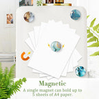 OLAFUR12-Pcs Marble Fridge Crystal Magnet Tree Set - Elegant Decorative Magnets for Refrigerator, Whiteboard, Locker, Cabinets, Office & Classroom (Crystal Magnet - Marble)