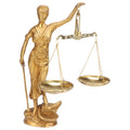 SVARUP Brass Justice Lady Law and Equality Blind Folded Idol Nyay Murti for Office Home Decor Height 9.5 Inch