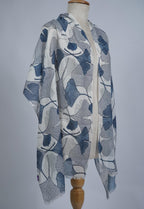 VIC Cotton Modal Digital Print Scarf for Women | Digital Print Designer Stole | Soft Lightweight Luxury Wrap | Premium Silk Modal Blend | 55 x 170 cm | VIC-SM-DP5517 (ginkgo leaf)