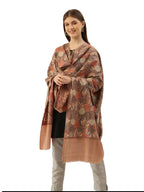 Pashmoda Women Gulzaar Pure Wool Aari Embroidered Shawl (Size : 101X203 CM)
