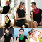 PAROPKAR Bandanas Multi-Purpose Party Outdoor Favor Scarf Headband Handkerchiefs for Unisex Women Men Boy Girls (Firozi)