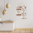 Artvibes Positive Vibes Positive Life Decorative Wall Hanging Ornaments | Quotes Decor Item | Wall Poster | Office Decor | Wall Art Print | Inspirational Quotes | Gift Items (WH_6510N)
