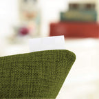 Khooti Jute Cushion Cover, Throw Pillow Cover for Couches, Chairs, Sofas, Beds, Coffee Tables, Living Rooms, Bedrooms, Modern Boho Design, 12x12 Inch, Mehndi, | Set of 2