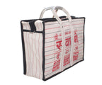 Goodluck Cotton Canvas Grocery Shopping Bag Extra Large Heavy Duty Handcrafted Multipurpose Bag for Grocery Milk Vegetable Storage(11 X 7.5 X 16)