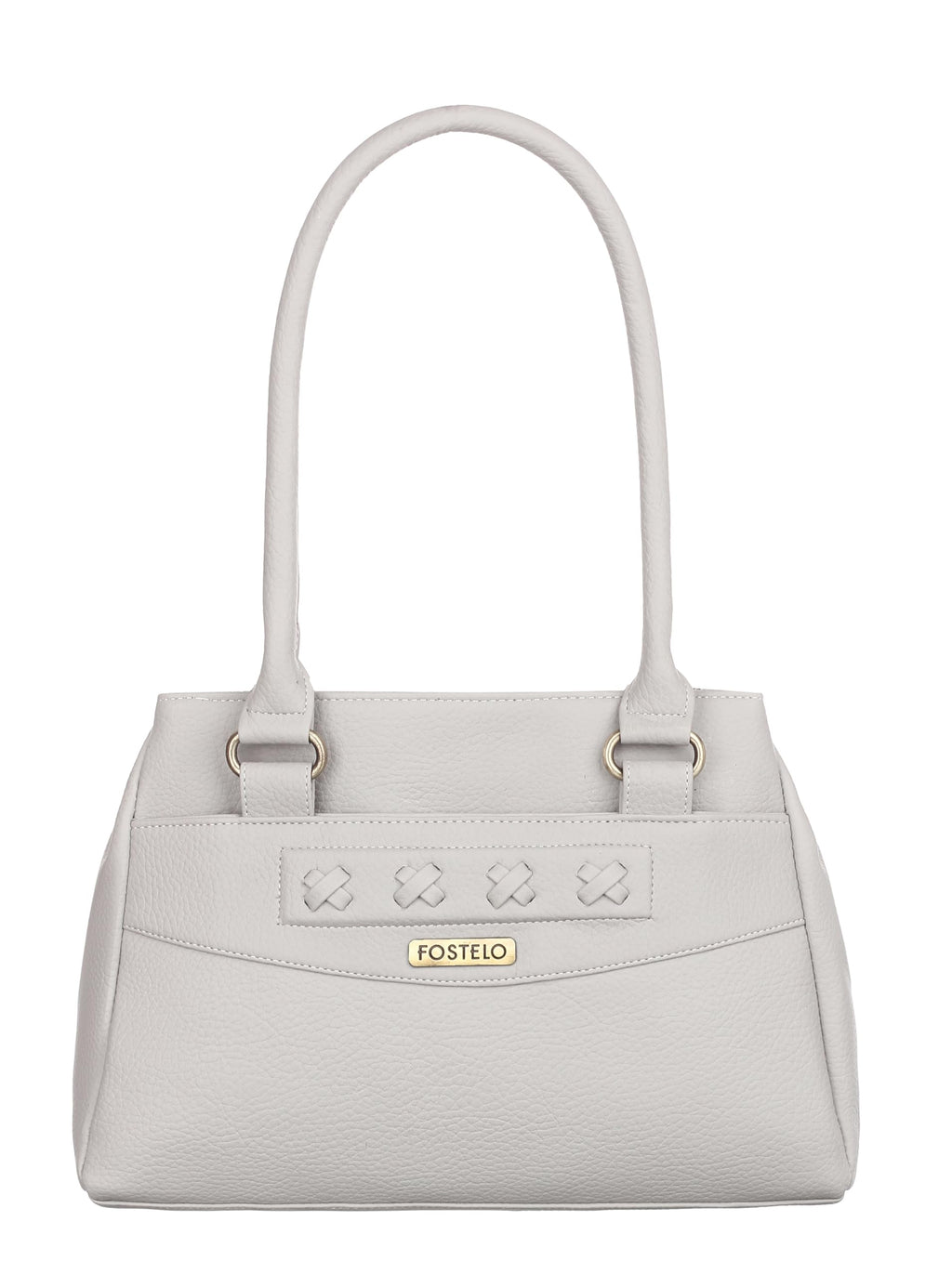 Fostelo Women's Maria Satchel Tote Handbag for Women | Ladies Purse | Stylish Shoulder Bag | Gift For Women | Grey