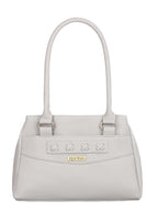 Fostelo Women's Maria Satchel Tote Handbag for Women | Ladies Purse | Stylish Shoulder Bag | Gift For Women | Grey