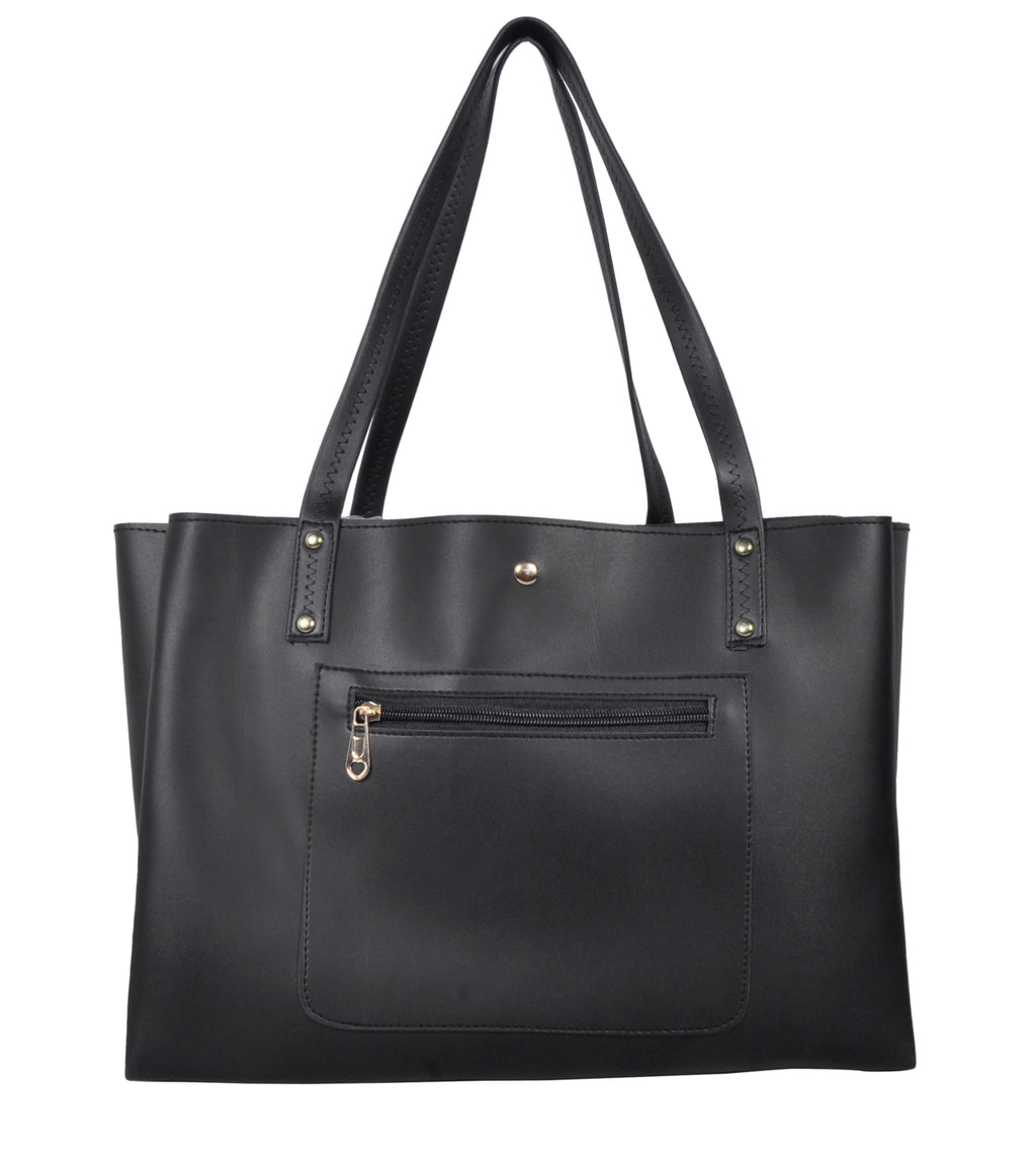 Zutiva tote bag for women office use – Large Capacity Laptop Purse for Work, Professional Shoulder Handbag for Women, Stylish PU-Leather Tote for Office, Travel & Daily Use