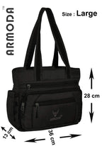 ARMODA Multipocket Women Shoulder And Shoulder Tote Bag (Black)