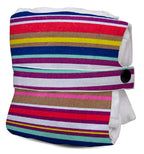 JEH BAGS Cotton Folding Button Bag - Strips Printed Womens Tote Bags Eco-Friendly and Sholder Friendly Capacity 52 x 2 x 45.5 cm- Multicolor 1 Pcs.