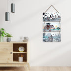 Artvibes Tribal Art Designer Wall Hanging Decoration Item For Home | Living Room | Gift | Decorative Items For Home Wall | Wooden Wall Hanging Decor |Wall Decor Items (WH_9417N)