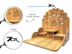 7CR Wood Temple (Beige_28 x 28 x 26 cm)