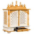 Vo creative Decor Wooden Home Temple Pooja mandir 18 x 12 x 24 Inch