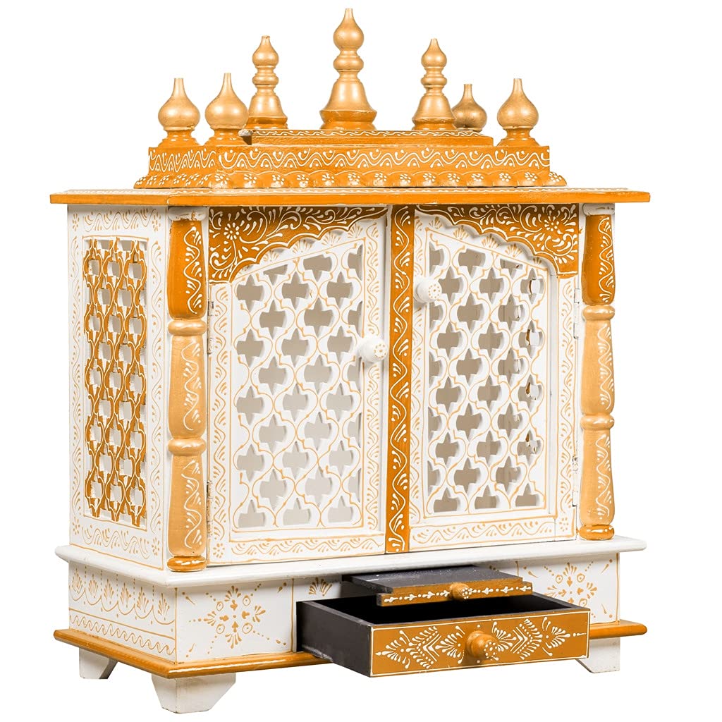 Vo creative Decor Wooden Home Temple Pooja mandir 18 x 12 x 24 Inch