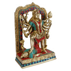 ARTVARKO Brass Kali Maa Murti Maha Kali Shiva Mahakali Kalika Maa Idol Size 11.5 Inches 1 Pcs Standard.