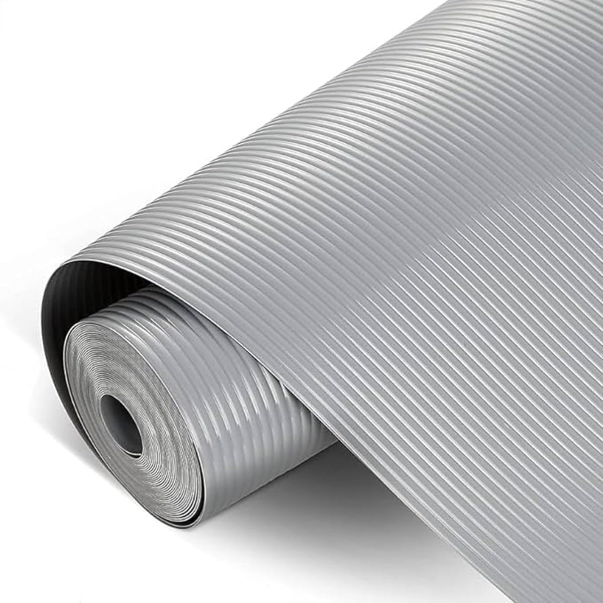 ElastPro EVA Food Grade Washable Anti Slip Mat/Sheet for Fridge, Shelf Liner, Table, Kitchen Drawer mat (Line Grey, 5 Meter) Kafalo