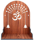 SSI Wooden Mandir for Pooja Home Decoration Wall Mounten Beautiful Temple
