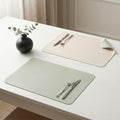 Upaado Premium Double-Sided PU Leather Placemats Set of 2 | Reversible Mint Green & Ivory Table Mats | Waterproof Heat Resistant Dining Table Mats | Easy to Clean Non-Slip Placemats |45 x 30 cm Kafalo