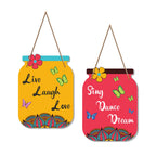 Artvibes Live Laugh Love Decorative Wall Art | Quotes Decor Item | Motivational Wall Decor | Wall Accent | Graphic Art | Gift Items | Office Wall Decoration Items (WH_6806N), Set of 2