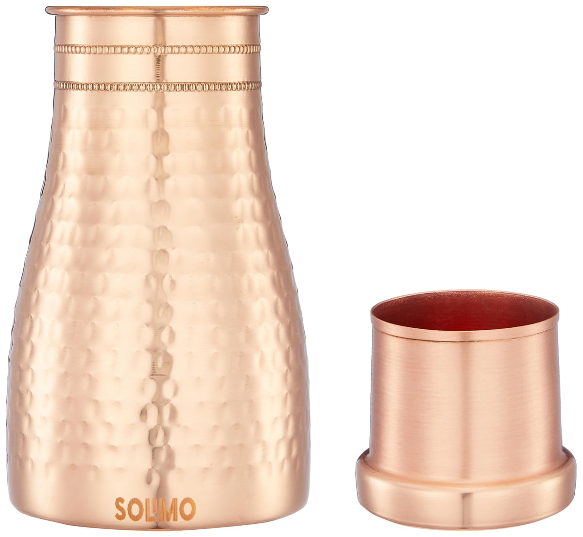 Hammered Finish copper pot set of 2