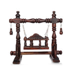 Soulveda Kraftz Handcrafted White Rosewood Jhoola/Jhula for Krishna Janmashtami/Bal Gopal/Ladoo Gopal/Kaanha/Hindola Celebrations